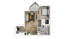 Spring 1 Bed 1 Bath Floor Plan Spring 1 Bed 1 Bath Floor Plan at The Point At Westside, Atlanta